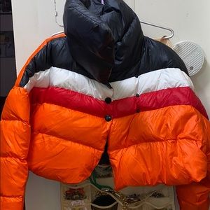 Diesel crop puffer jacket